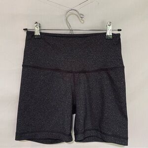 90 Degree By Reflex Women’s Heathered Charcoal Bike Shorts Size Small